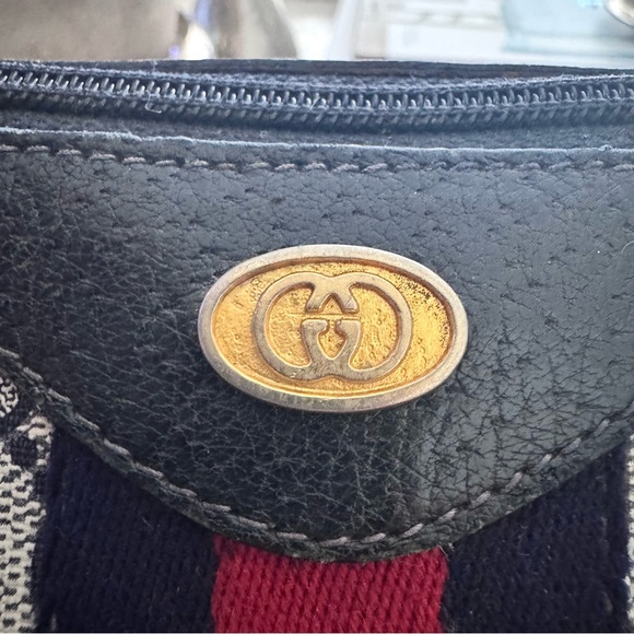 Gucci Doctors Boston Bag  "Accessory Collection" Navy Blue Monogram Canvas - Picture 5 of 16